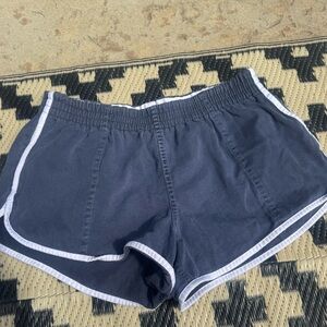 J. Crew Navy thicker Cotton shorts. White trim. Sz M